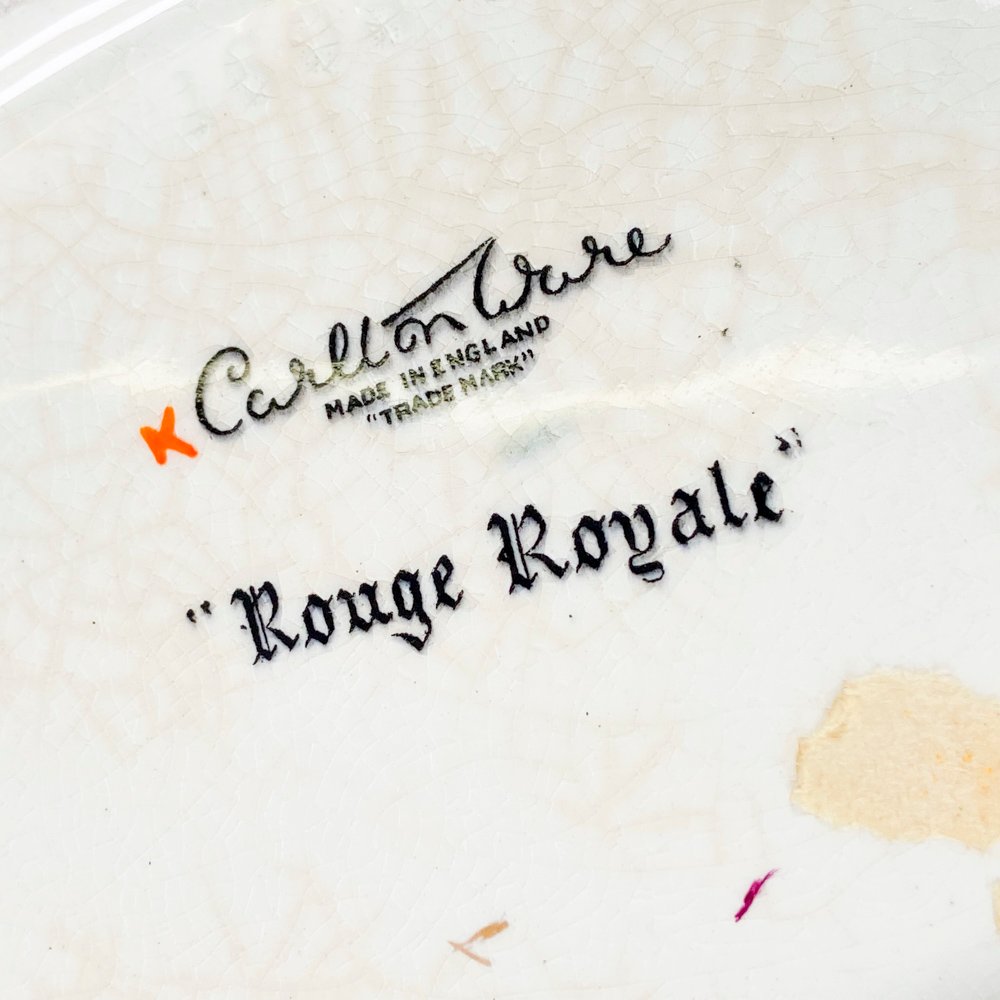 Centro de loza inglesa Carlton Ware, 25 x 17 cm - imagen 4
