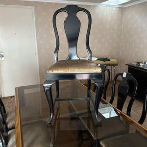 Juego de Comedor de 8 Sillas con Mesa y Tapa de Vidrio - imagen 2