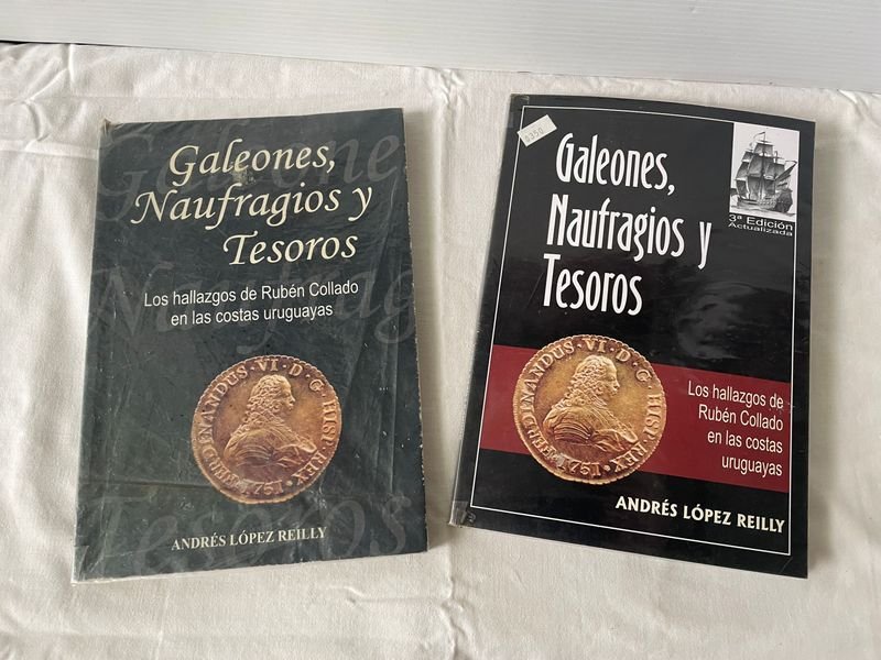 Libros "Galeones, Naufragios y Tesoros" Dedicado por Andrés López Reilly