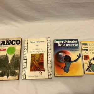 Lote de 4 Libros: Banco, El Nazi y el Peluquero, Supervivientes de la Muerte, Decore su Hogar - imagen 1
