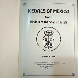 Catálogo Medals of Mexico Vol. I: Medals of the Spanish Kings - Edición Limitada 1970 - imagen 3