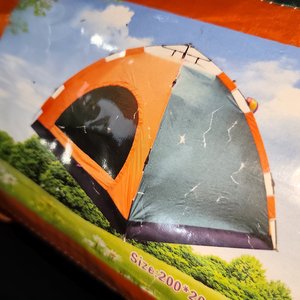 Carpa Igloo Autoarmable Naranja y Verde para 4/5 Personas - imagen 4