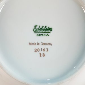 Guisera de Porcelana Bavaria Edelstein Blanca con Hojas y Espigas - imagen 4