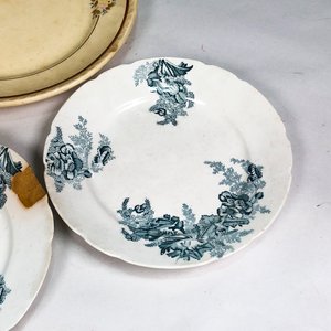 Seis Platos Decorativos Johnson Bros "Paris" con Borde Dorado - imagen 4