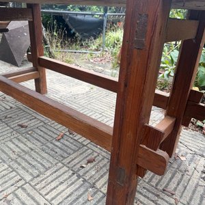 Banco de Trabajo de Carpintero Antiguo de Hierro y Madera Maciza - imagen 15