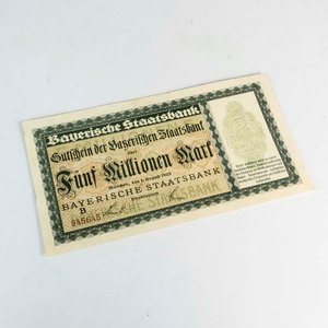Billete Alemán 5 Millones de Marcos de Múnich 1923 - Sin Circular - imagen 1