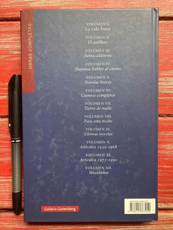 Libro de ONETTI, DEJEMOS HABLAR AL VIENTO, tapa dura - imagen 2