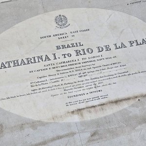 Antiguo Mapa de Brasil y Río de la Plata, Fechado 1908 - imagen 2