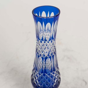 Florero de Cristal Azul Estilo Baccarat - imagen 2