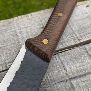 Cuchillo de Cocina o Carnicero con Hoja de Acero y Mango de Madera - imagen 2