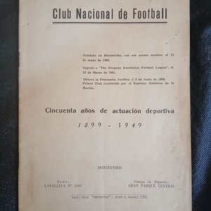 Libro "Cincuentenario Club Nacional de Football 1899-1949" - Historial Completo - imagen 1