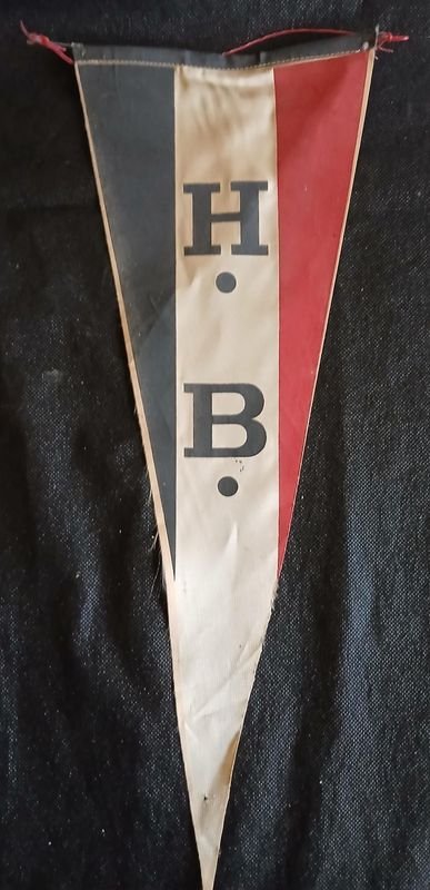 Banderín Antiguo de Huracán Buceo HB Tricolor
