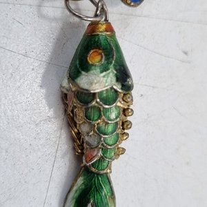 Conjunto Vintage 4 Peces Esmalte Cloisonné Joyería Colección - imagen 7