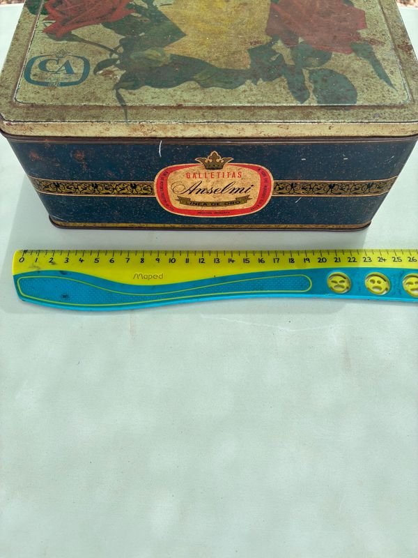 Antigua Caja De Galletas Anselmi - Colección de Arte y Antigüedades - imagen 4