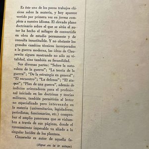 Libro "De la Guerra" de Karl von Clausewitz, Ediciones Mar Océano, Colección General Berisso - imagen 5