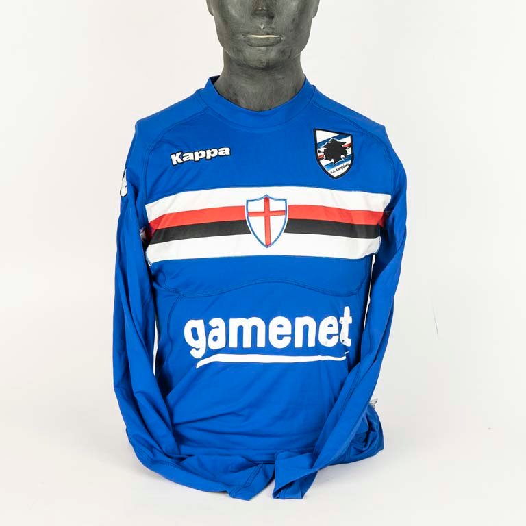 Lote siguiente: Camiseta de fútbol de la Sampdoria de Italia marca Kappa