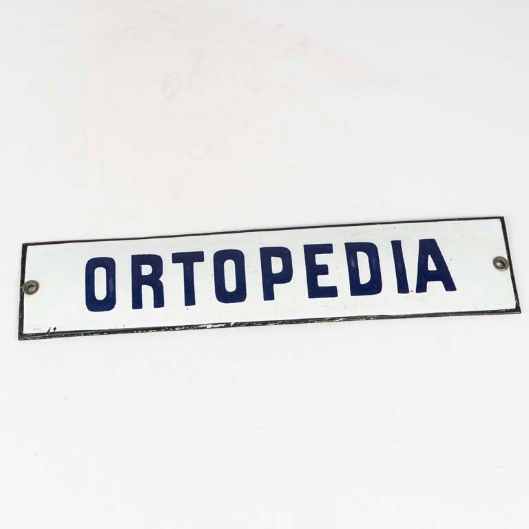 Lote anterior: Cartel de chapa esmatada ORTOPEDIA - Medidas: 7X30cm
