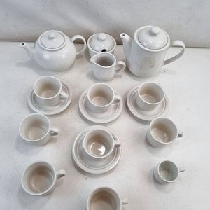 Juego de Loza Blanca para Café o Té - 17 Piezas - imagen 3