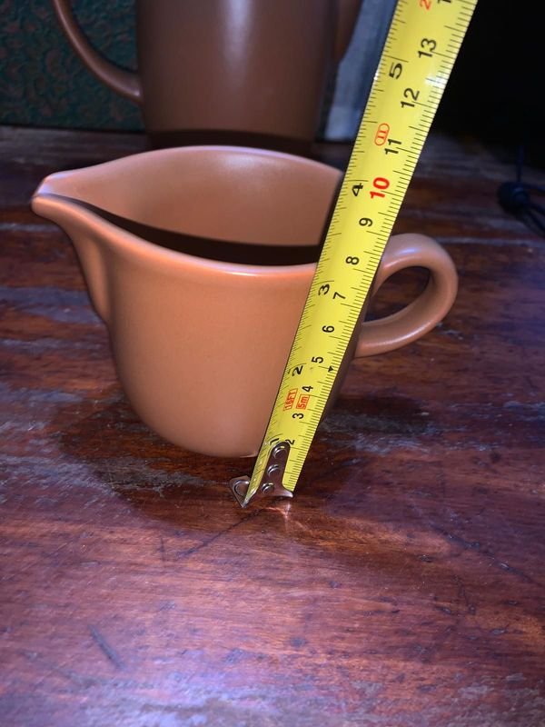Juego de Te en Cerámica Marrón - Conjunto de Tazas, Platos y Utensilios - imagen 7