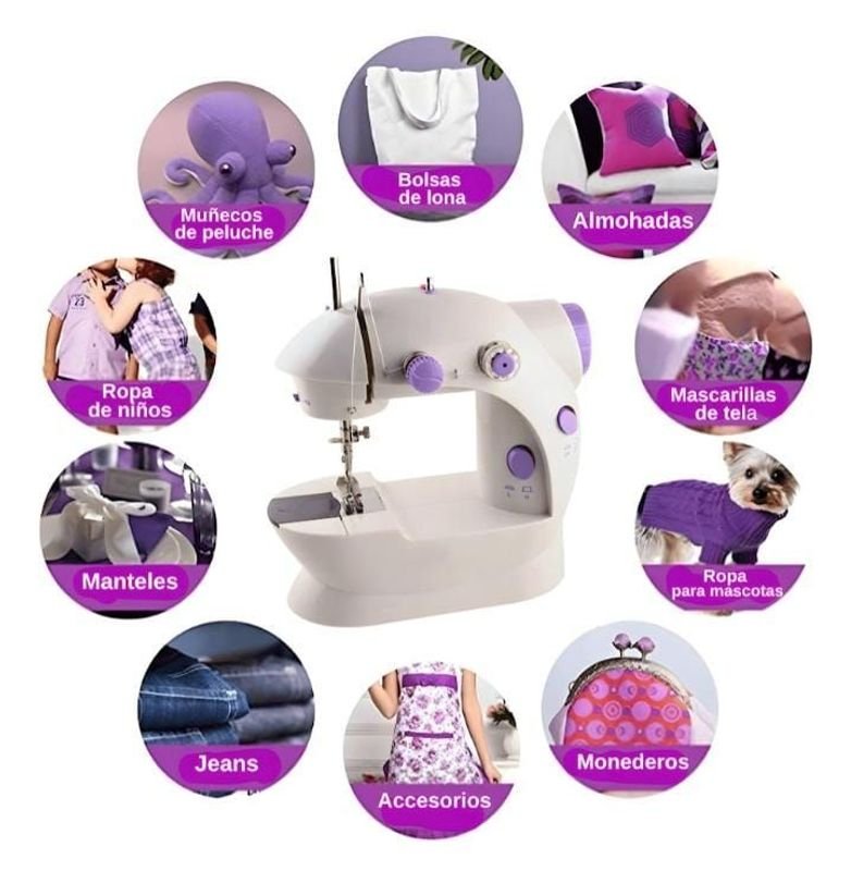Maquina de coser con fuente de energía dual y pedal de control - imagen 2