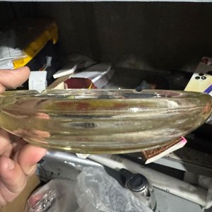 Cenicero Grande de Vidrio Grueso Estilo Plato - imagen 3