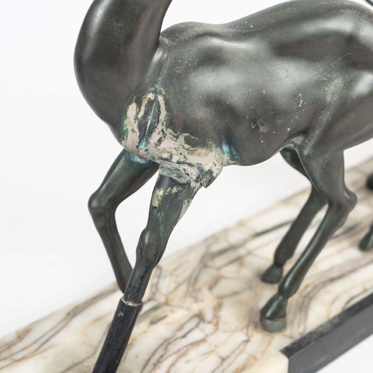 Esculturas de bronce y mármol Art-deco - imagen 2