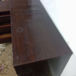 Cómoda Extensible de Madera Oscura con 7 Cajones - imagen 7