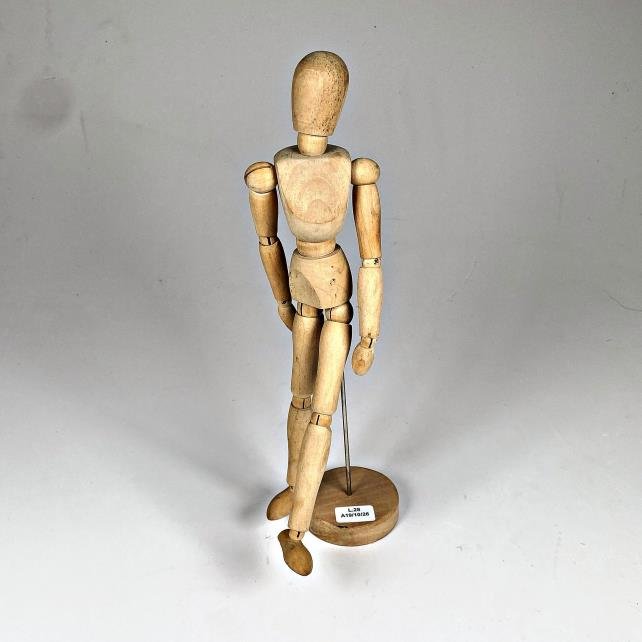 Maniquí Articulado de Madera para Dibujo o Diseño, 33 cm