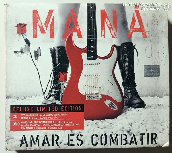 CD + DVD Maná "Amar es Combatir Deluxe Limited Edition" Industria Argentina 2007 - imagen 1