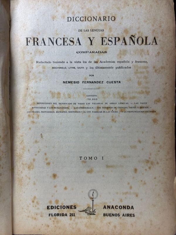 Diccionario de Lenguas Francesa y Española Comparadas - imagen 2