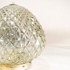 Farol de Hierro Forjado con Tulipa de Vidrio Tallado - imagen 2