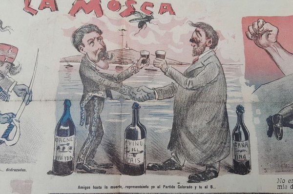 Periódico "La Mosca" de Octubre 1905 - Prensa Satírica Uruguaya - imagen 1
