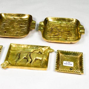 Lote de 5 Ceniceros de Bronce con Diseños Variados - imagen 4