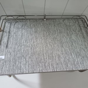 Mesa Desayunador Vintage Plegable con Soporte para Vasos - imagen 2