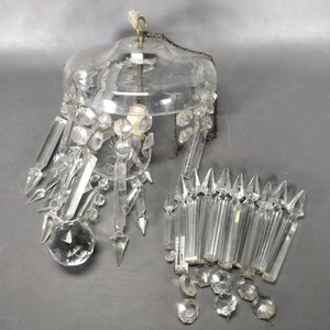 Colgante de Cristal Transparente con Caireles y Bochón - imagen 2