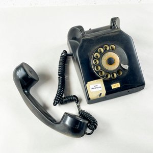 Teléfono Antel de Baquelita Negro Vintage - imagen 2