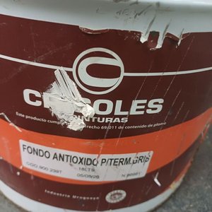 Tarro de Antioxido Gris C/oles 18 Litros Cerrado Hermético Vencido - imagen 2