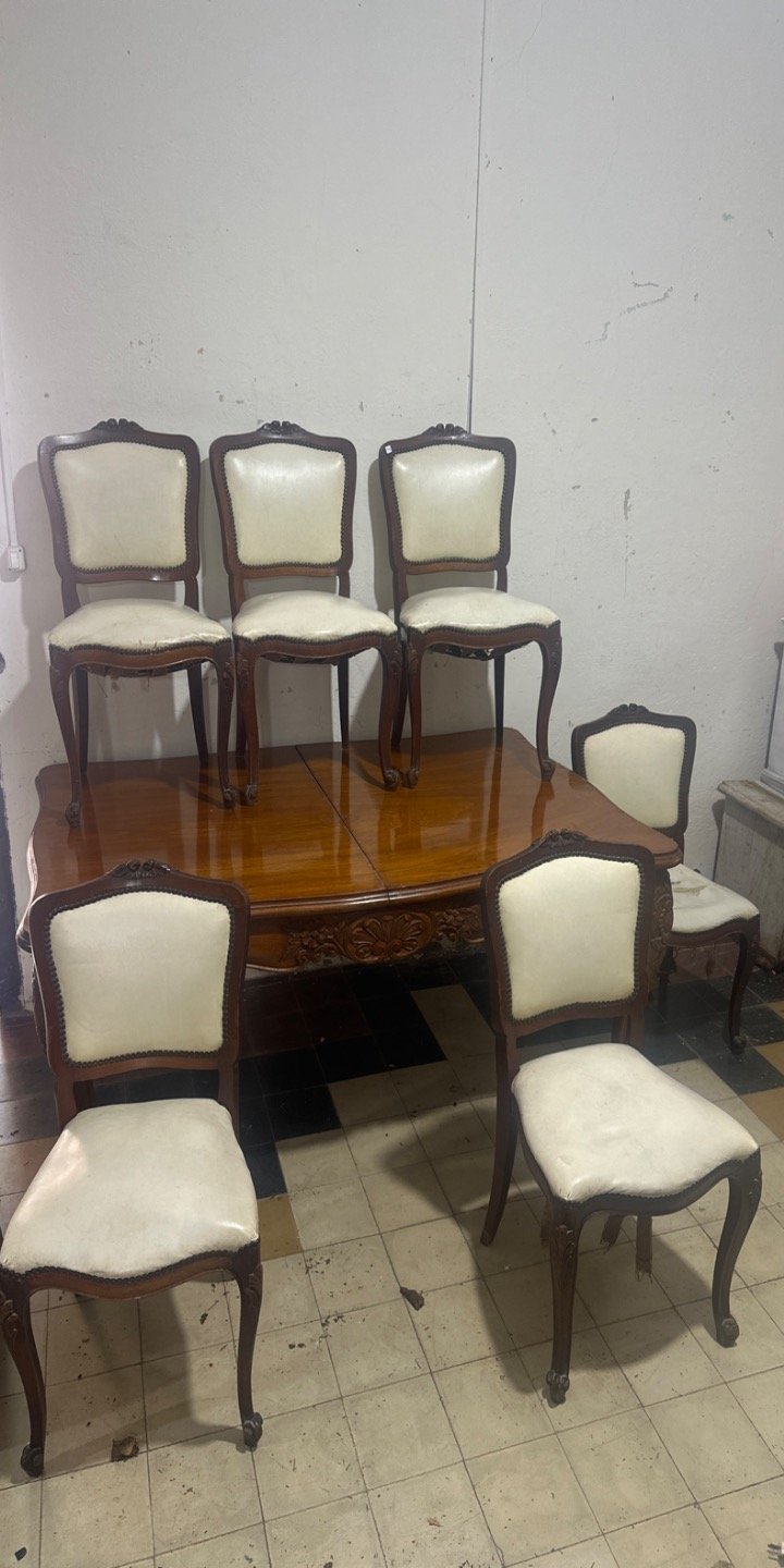 Juego de Comedor Francés Estilo Luis XV