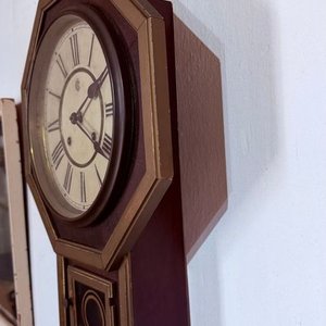 Reloj de Pared Waterbury Clock Co. USA Antiguo - Funciona - imagen 3