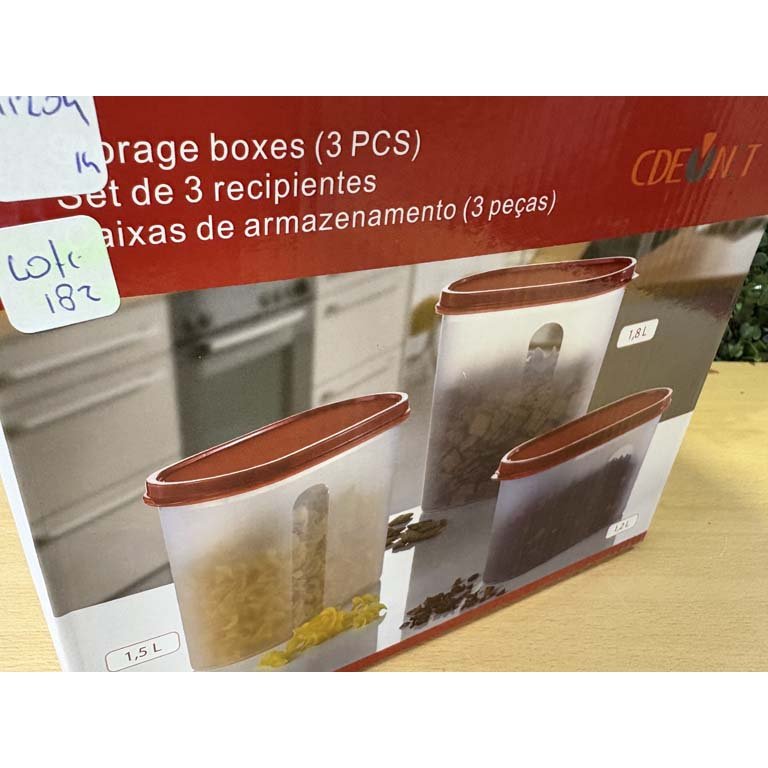 Set de recipientes con tapa de plástico - imagen 2