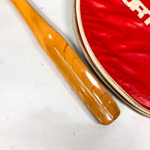 Raqueta de Bádminton Sportcraft y Calzador de Madera Vintage - imagen 4