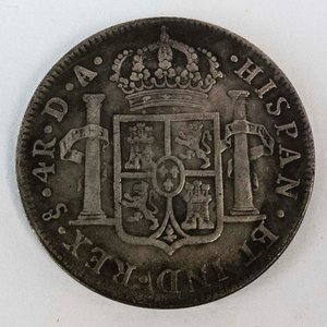 Moneda de Chile 4 Reales de 1779 - Carlos III (Falsa) - imagen 2