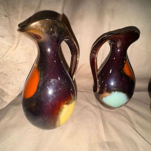 Jarras Vintage Alemanas Ü-Keramik, Diseño Mid-Century Modern - imagen 7