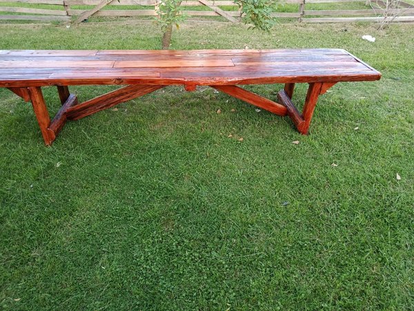 Mesa rustica de madera - imagen 7