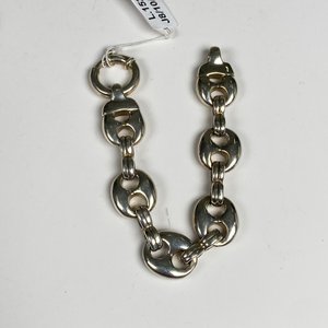 Pulsera Gruesa de Plata 19 cm - imagen 1