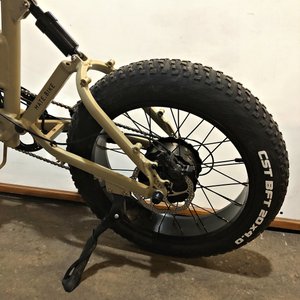 Bicicleta Eléctrica Plegable MATE.BIKE Beige 750W Nueva con Caja - imagen 3