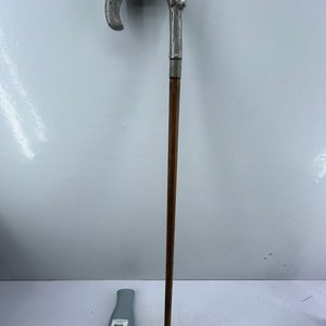 Bastón de Madera y Aluminio con Empuñadura de Caimán - imagen 2