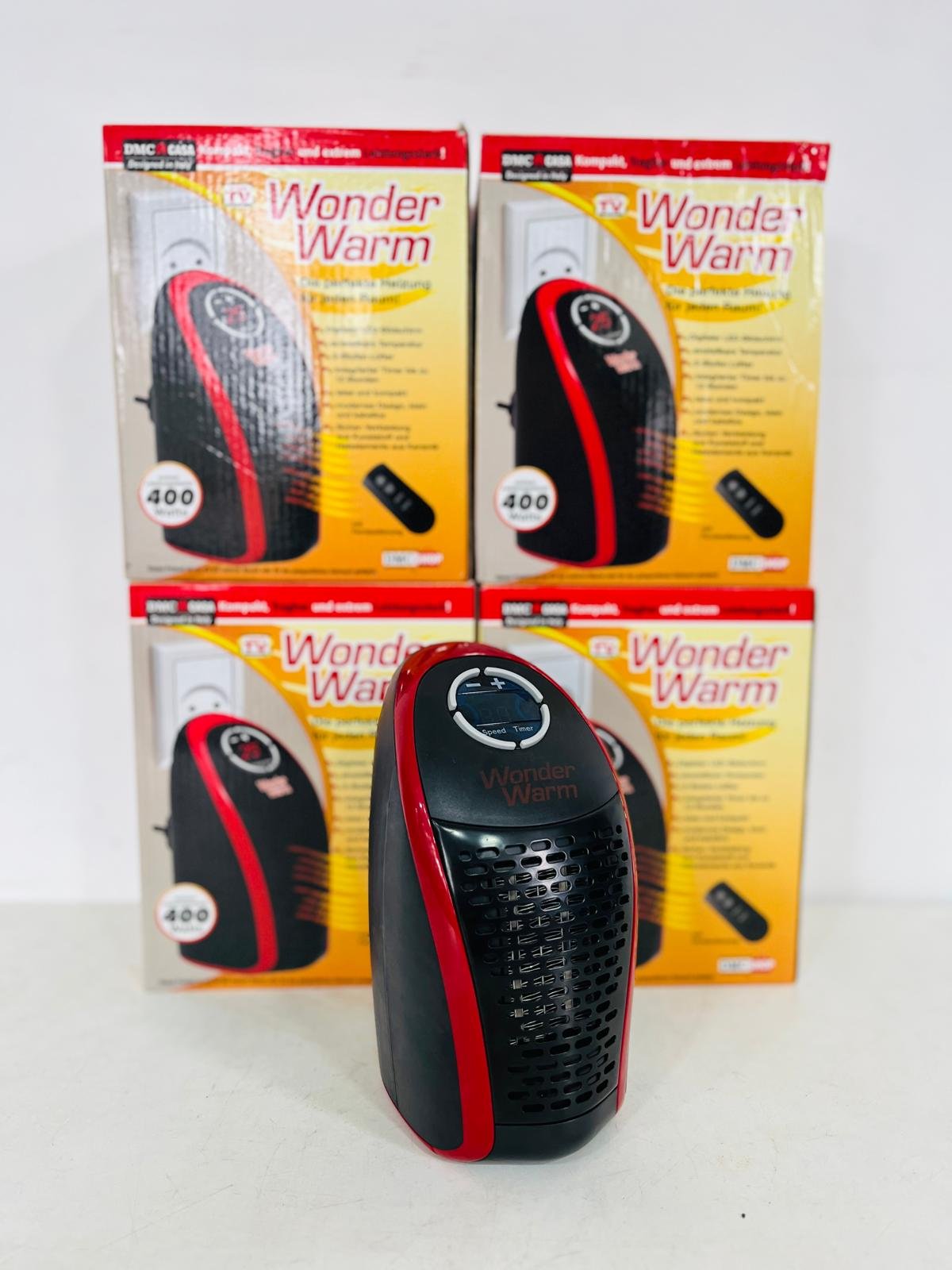 Lote de 4 Mini Caloventiladores "Wonder Warm" - Funcionan