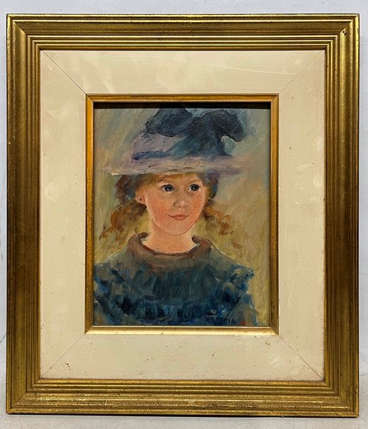 Lote anterior: Pintura de niña con sombrero, obra de Maria Olga Piria