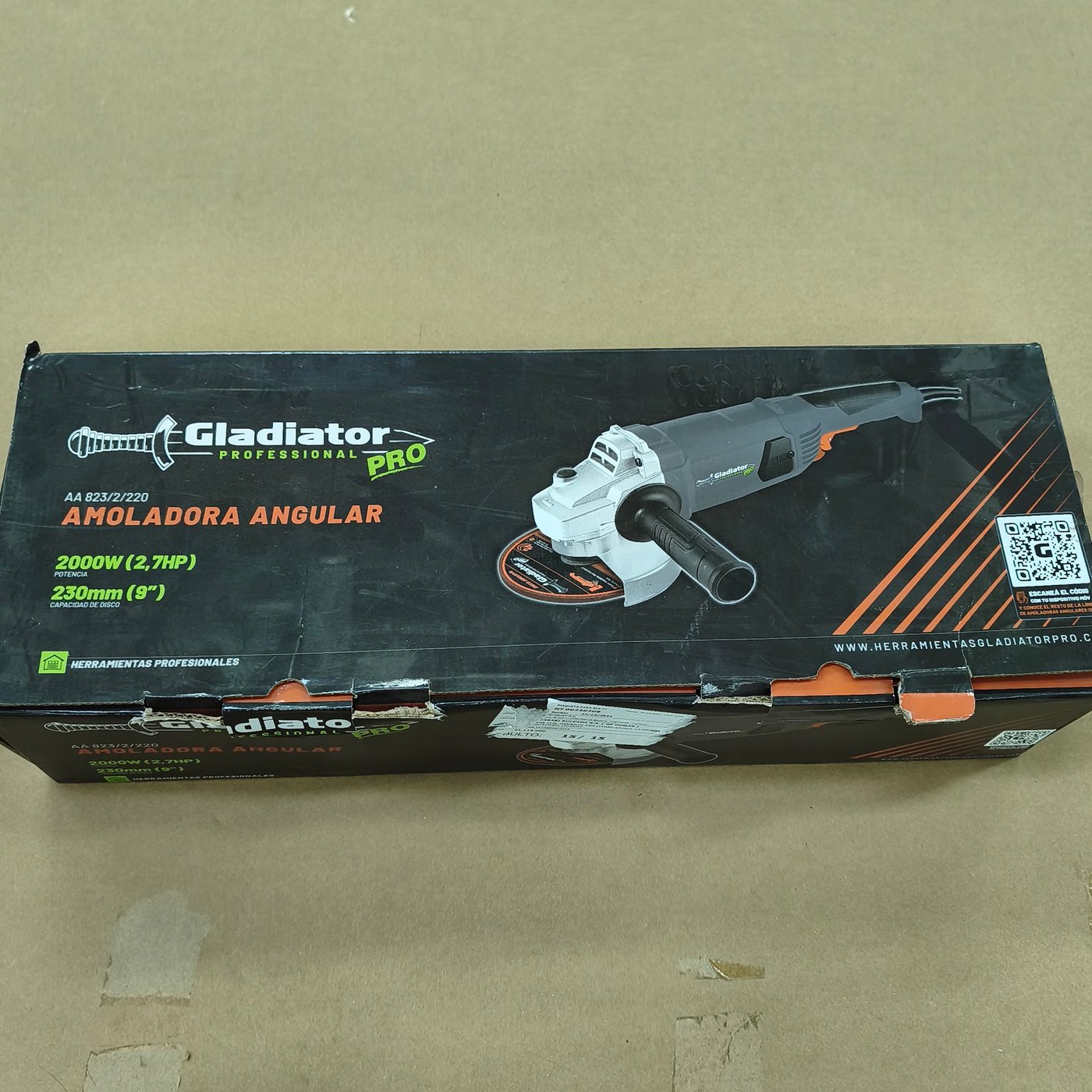 Amoladora Angular Gladiator Pro 2000W (2.7HP)